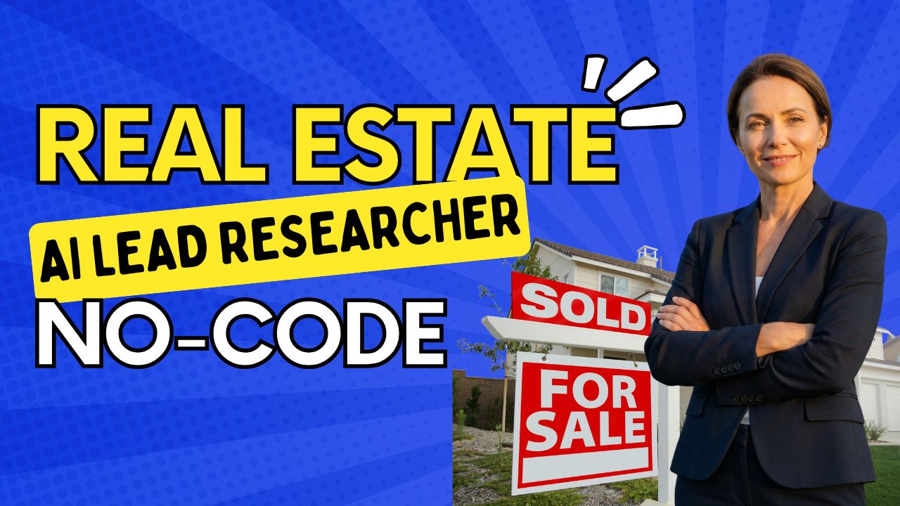 AI Lead Researcher for Real Estate - No-Code automation tool